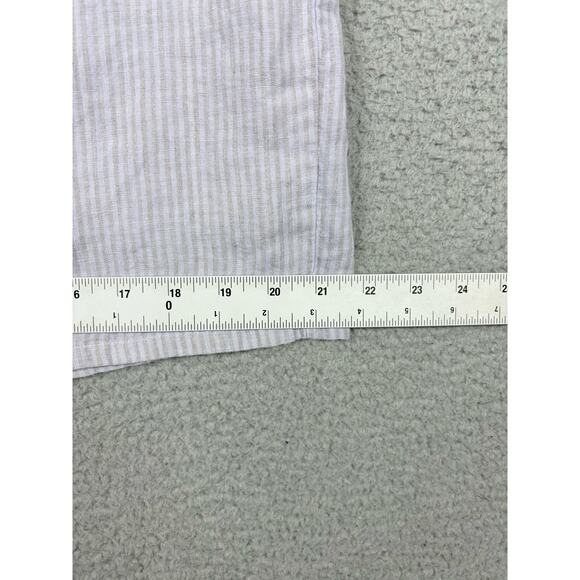 Bryn Walker Linen Top Skirt Set Women’s Small Blue Gray Pinstripe Linen USA - Picture 15 of 15